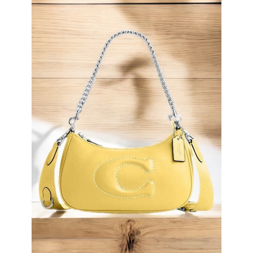 New With Tags Coach CJ608 Teri Shoulder Bag With Signature Quilting - Picture 12 of 12